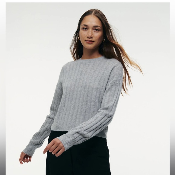 NAADAM | Cashmere Ripped Cropped Sweater - Picture 6 of 6